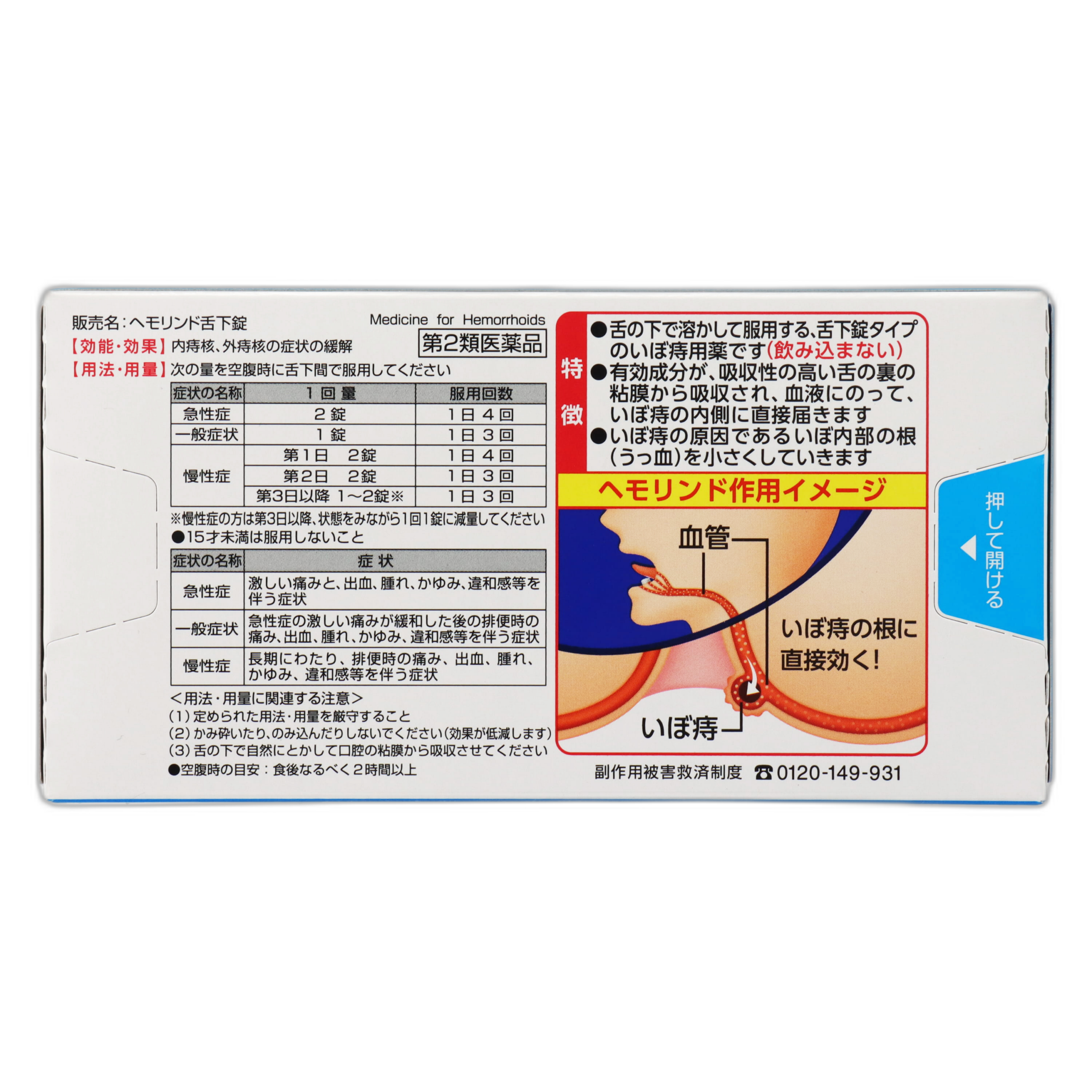 Гемориндо тіл астына арналған таблеткалары