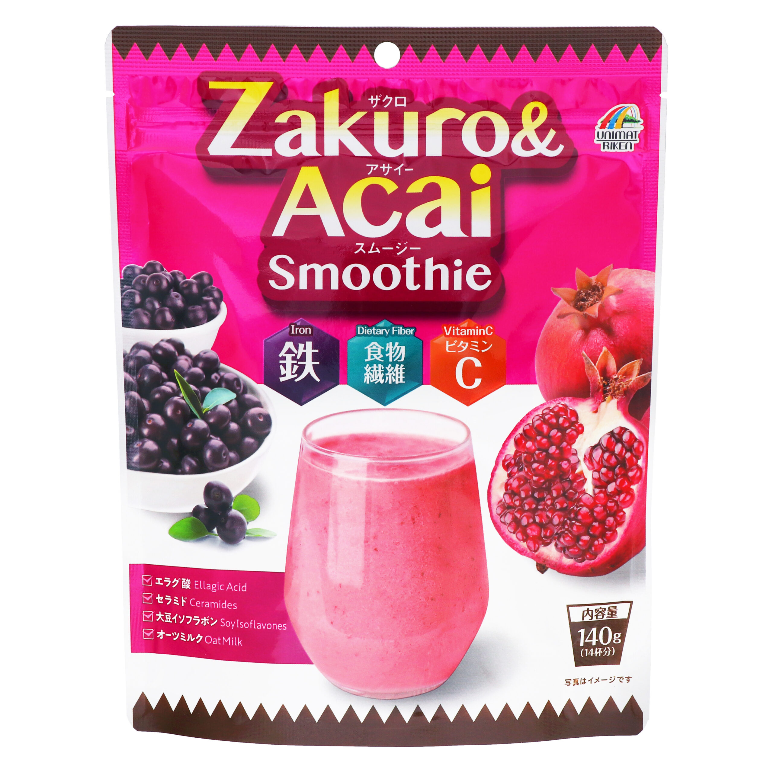 Гранат и Асаи Смузи