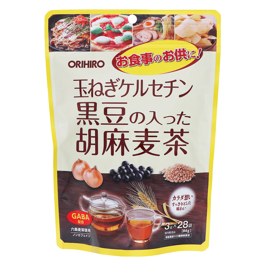 Ячменный чай с кунжутом, луковым кверцетином и черными соевыми бобами